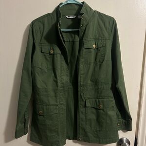 Liz Claiborne Forest Green Utility Jacket